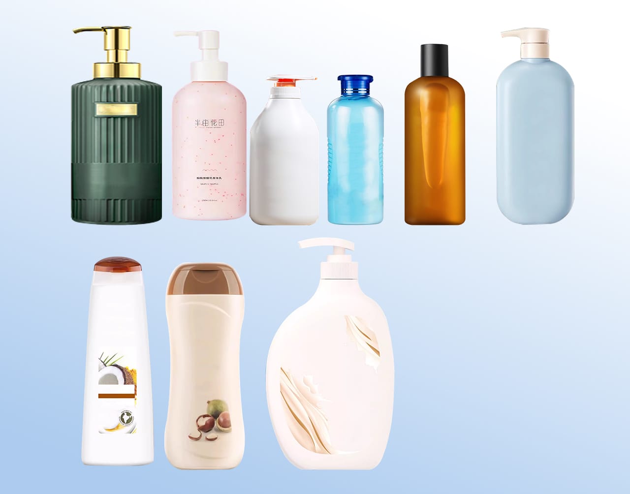 round bottles square flat bottles irregular-shaped bottles for TR-ZL spider hand bottles unscrambler