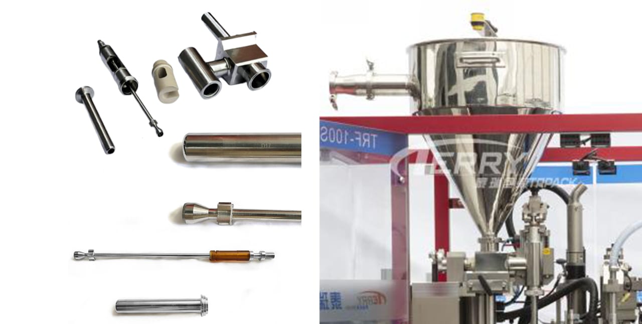 Quickly changeable filling assembly for tube filler