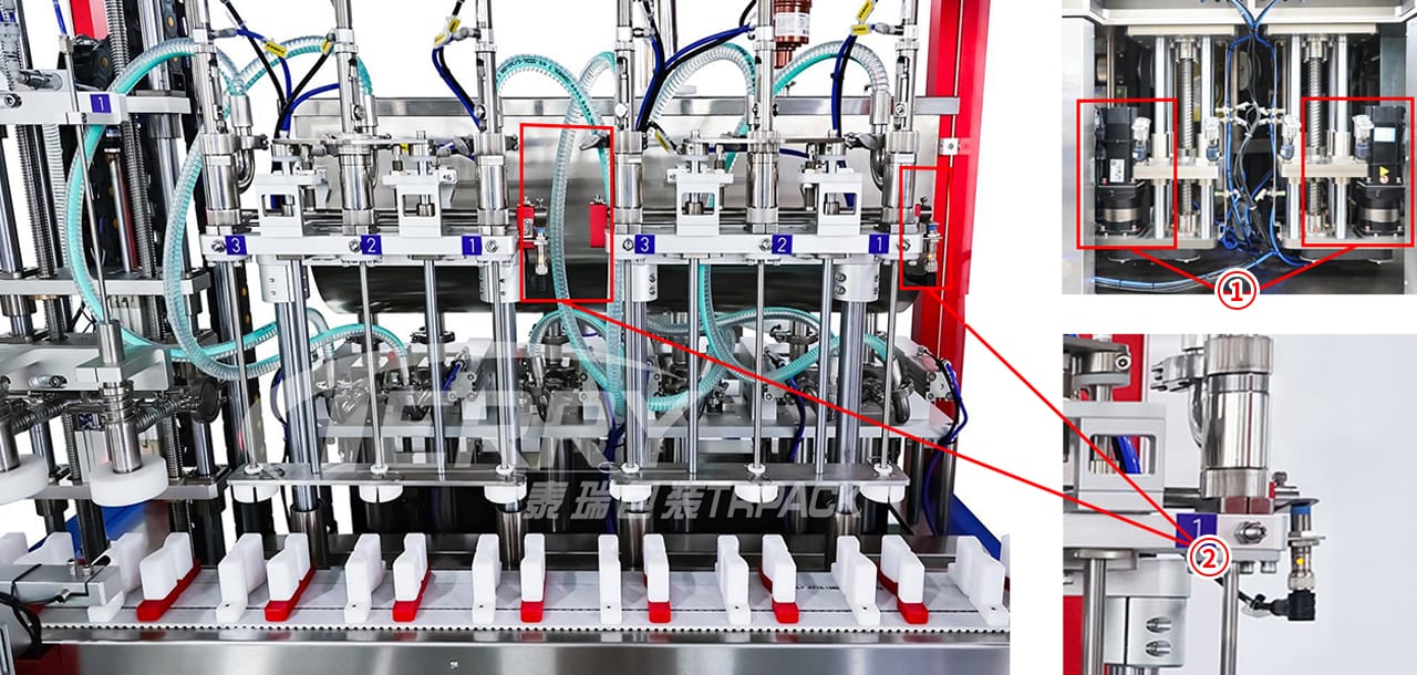 Servo motor drived filling