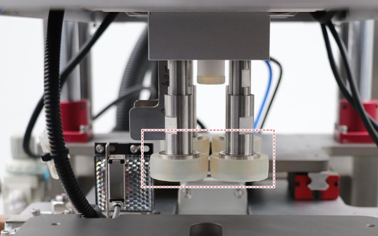 Soft silicone capping wheel for Single Head Servo Motor Capping Machine