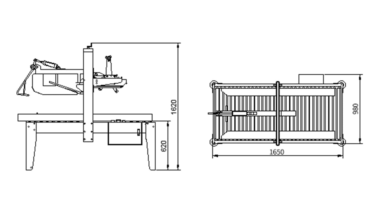 TRPCK Automatic Case Sealer Technology Drawing