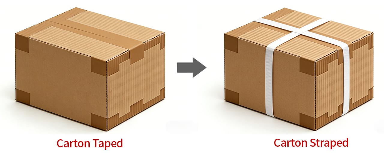 carton strapping process