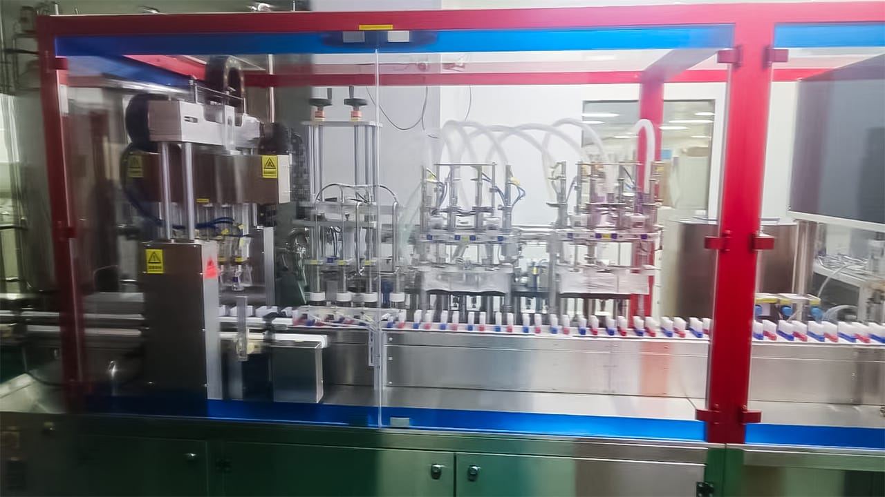 Fully automatic lotion cream filling machine (3)