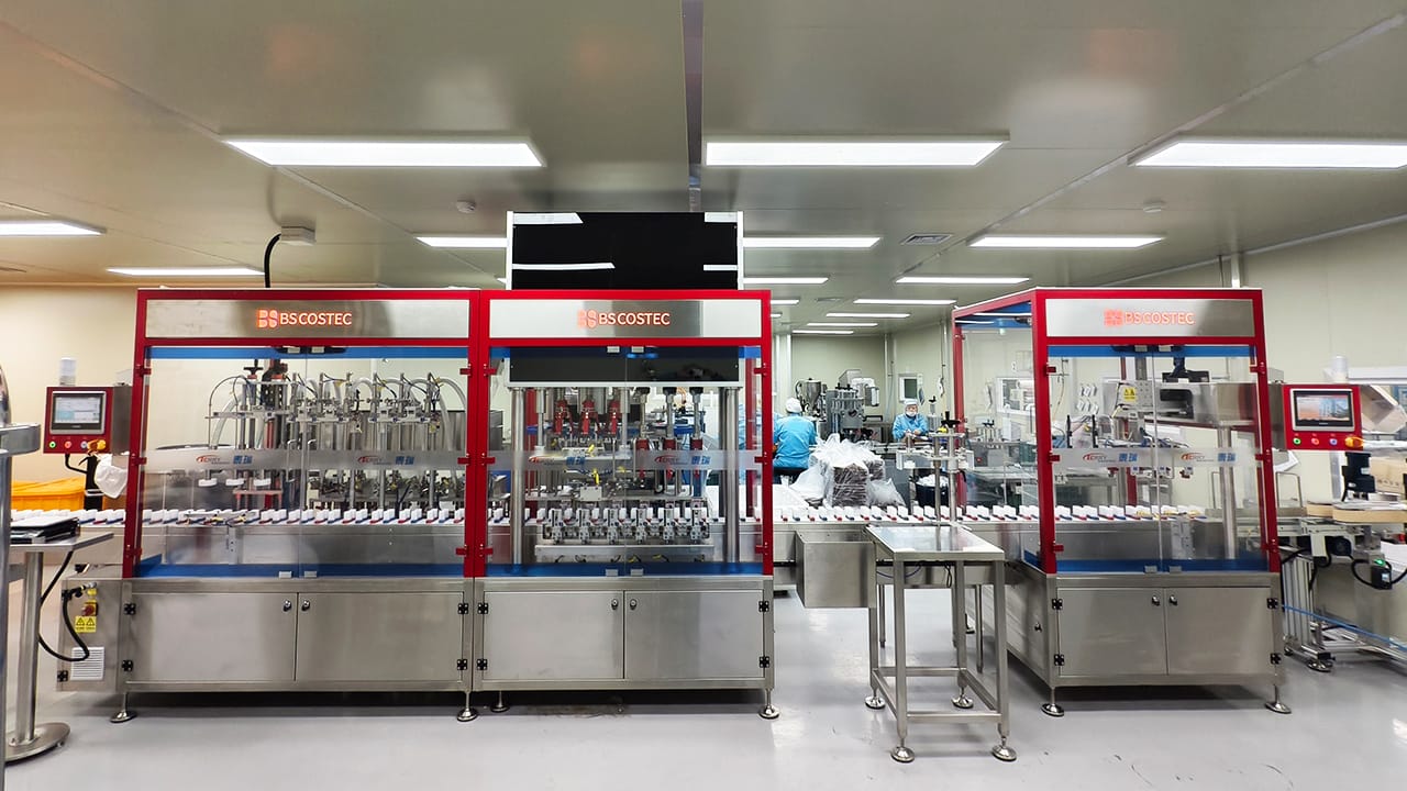 Fully automatic lotion cream filling machine (1)