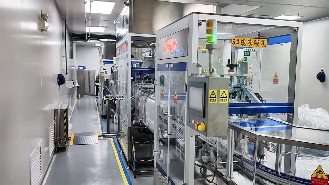 Six-Head Inline Blow And Suction Machine; Six-Head Full-Length Filling Machine; Two-Head Single-Head Capping Machine Project Site (1)