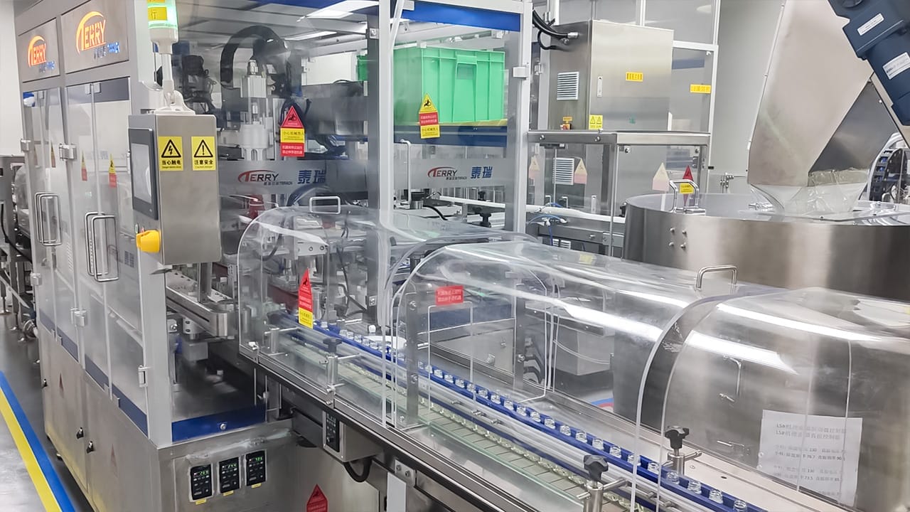 Six-Head Inline Blow And Suction Machine; Six-Head Full-Length Filling Machine; Two-Head Single-Head Capping Machine Project Site (2)