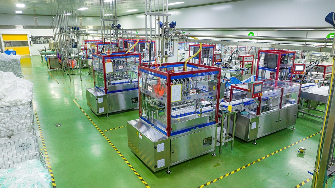 Automatic Tube Feeding Machine, Fully Automatic Turntable Machine, Filling, Capping And Sealing Integrated Machine Project Site (1)