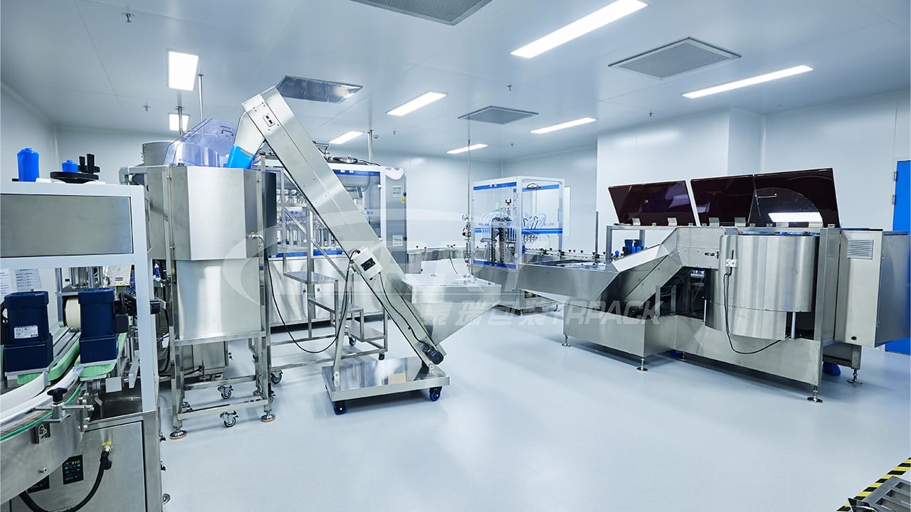 Automatic Bottle Sorting Machine, In-Line Blowing And Suction Machine, Ten-Head Continuous Filling Machine, Bottle Sorting And Butterfly Cap Capping Machine Project Site (5)