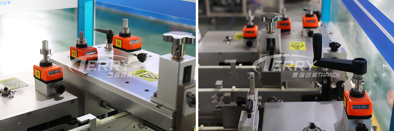 Adjustable parts with markings